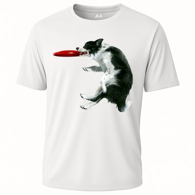 Border Collie Frisbee Graphic Sheepdog Print Gift Performance Shirt