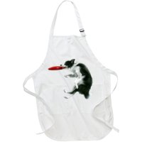 Border Collie Frisbee Graphic Sheepdog Print Gift Apron