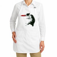 Border Collie Frisbee Graphic Sheepdog Print Gift Apron