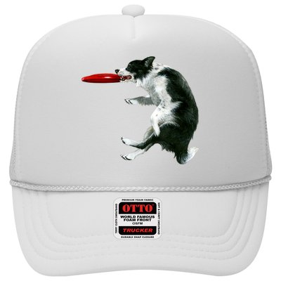 Border Collie Frisbee Graphic Sheepdog Print Gift Trucker Hat