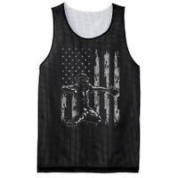 Baseball Catcher For Men Baseball USA Flag Mesh Reversible Basketball Jersey Tank