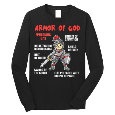 Bible Chapters For Put On The Full Armor Of God Long Sleeve Shirt