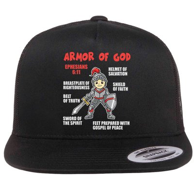 Bible Chapters For Put On The Full Armor Of God Flatbill Hat