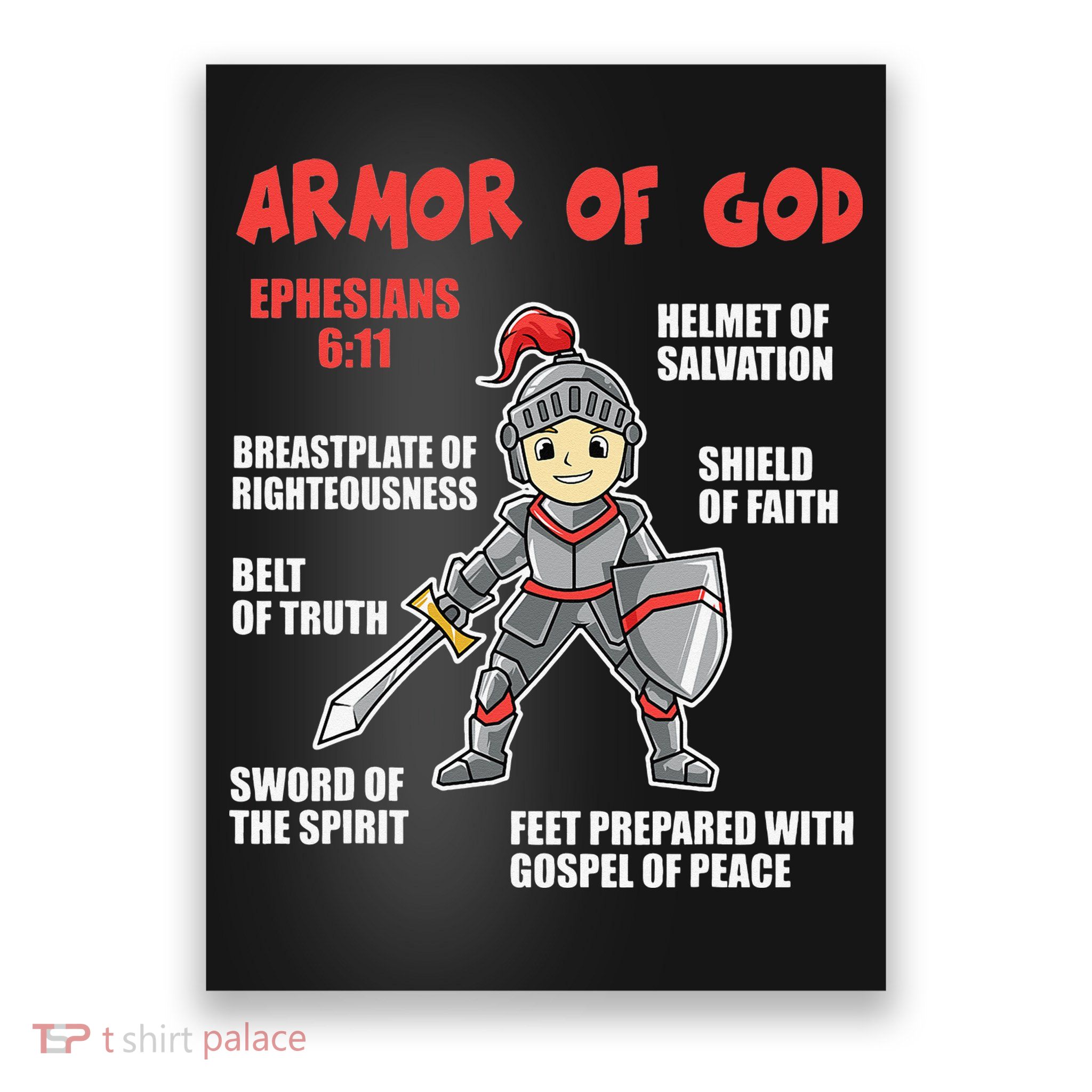 Bible Chapters For Put On The Full Armor Of God Poster