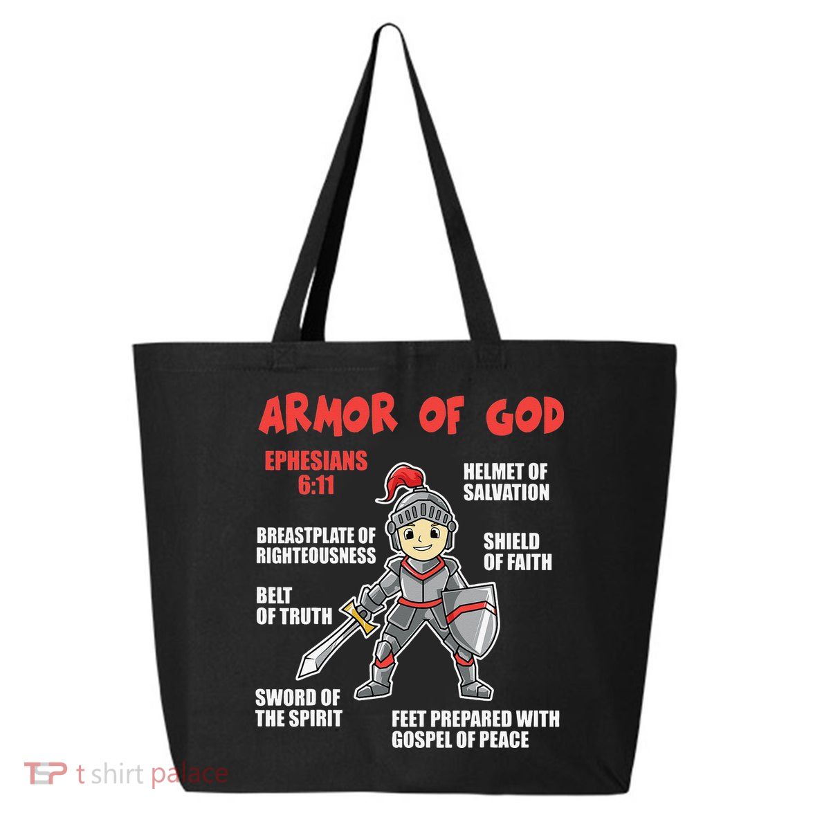Bible Chapters For Put On The Full Armor Of God 25L Jumbo Tote