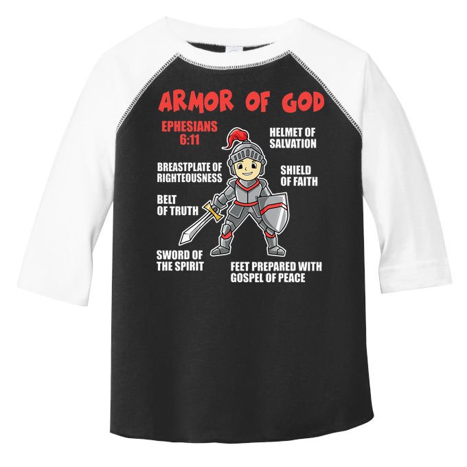 Bible Chapters For Put On The Full Armor Of God Toddler Fine Jersey T-Shirt