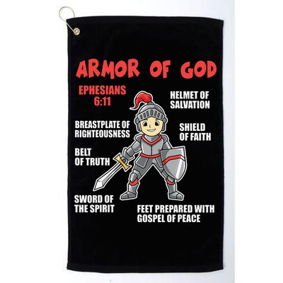 Bible Chapters For Put On The Full Armor Of God Golf Towel
