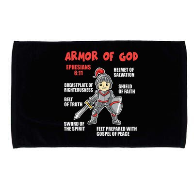 Bible Chapters For Put On The Full Armor Of God Microfiber Hand Towel