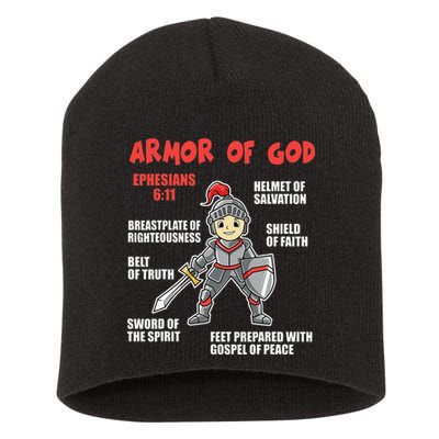 Bible Chapters For Put On The Full Armor Of God Short Acrylic Beanie