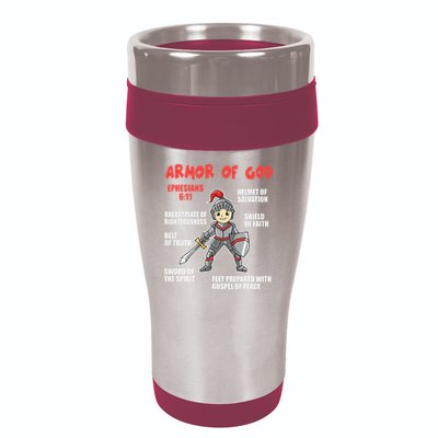 Bible Chapters For Put On The Full Armor Of God 16oz Travel Tumbler