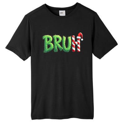 Bruh Christmas Funny Christmas Humor Meme Tall Fusion ChromaSoft Performance T-Shirt