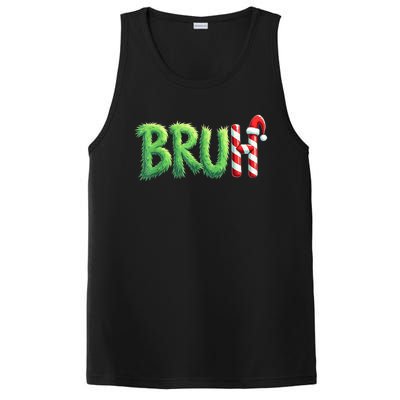 Bruh Christmas Funny Christmas Humor Meme PosiCharge Competitor Tank