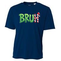 Bruh Christmas Funny Christmas Humor Meme Cooling Performance Crew T-Shirt