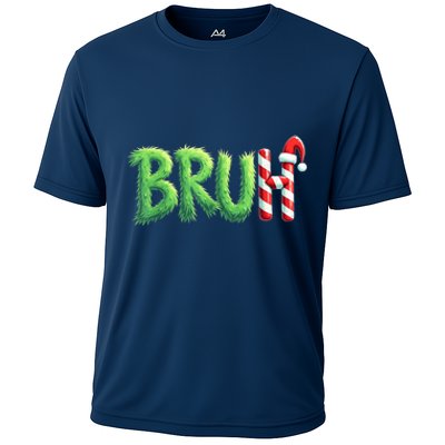 Bruh Christmas Funny Christmas Humor Meme Cooling Performance Crew T-Shirt