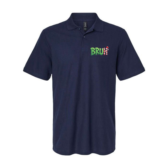 Bruh Christmas Funny Christmas Humor Meme Softstyle Adult Sport Polo