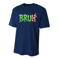 Bruh Christmas Funny Christmas Humor Meme Performance Sprint T-Shirt