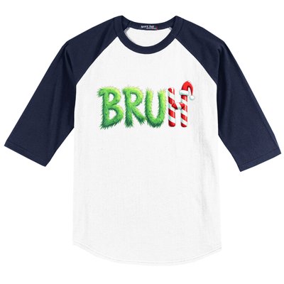 Bruh Christmas Funny Christmas Humor Meme Baseball Sleeve Shirt