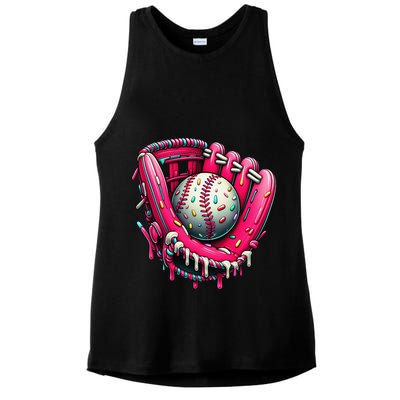 Baseball Cute For Ice Cream Cute Baseball 4 Gift Ladies PosiCharge Tri-Blend Wicking Tank