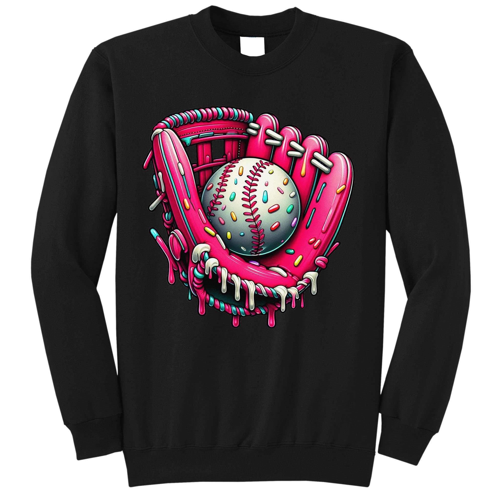 Baseball Cute For Ice Cream Cute Baseball 4 Gift Sweatshirt