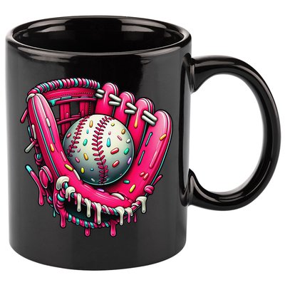Baseball Cute For Ice Cream Cute Baseball 4 Gift 11oz C Handle Ceramic Mug
