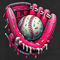 Baseball Cute For Ice Cream Cute Baseball 4 Gift Beanie