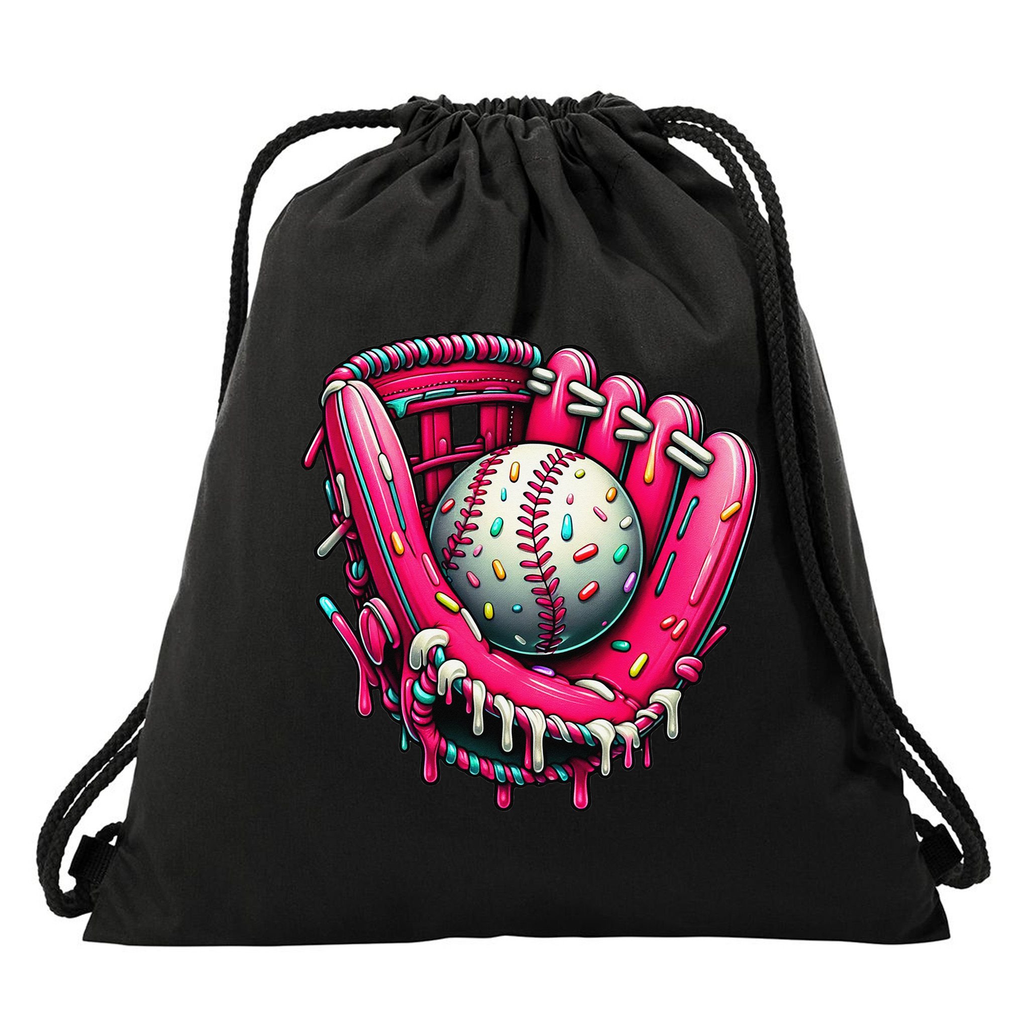 Baseball Cute For Ice Cream Cute Baseball 4 Gift Drawstring Bag