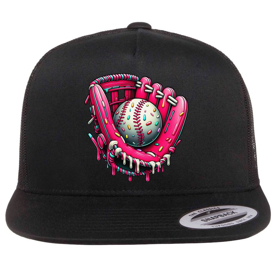 Baseball Cute For Ice Cream Cute Baseball 4 Gift Flat Bill Trucker Hat
