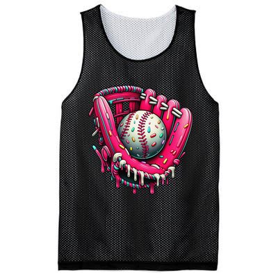 Baseball Cute For Ice Cream Cute Baseball 4 Gift Mesh Reversible Basketball Jersey Tank