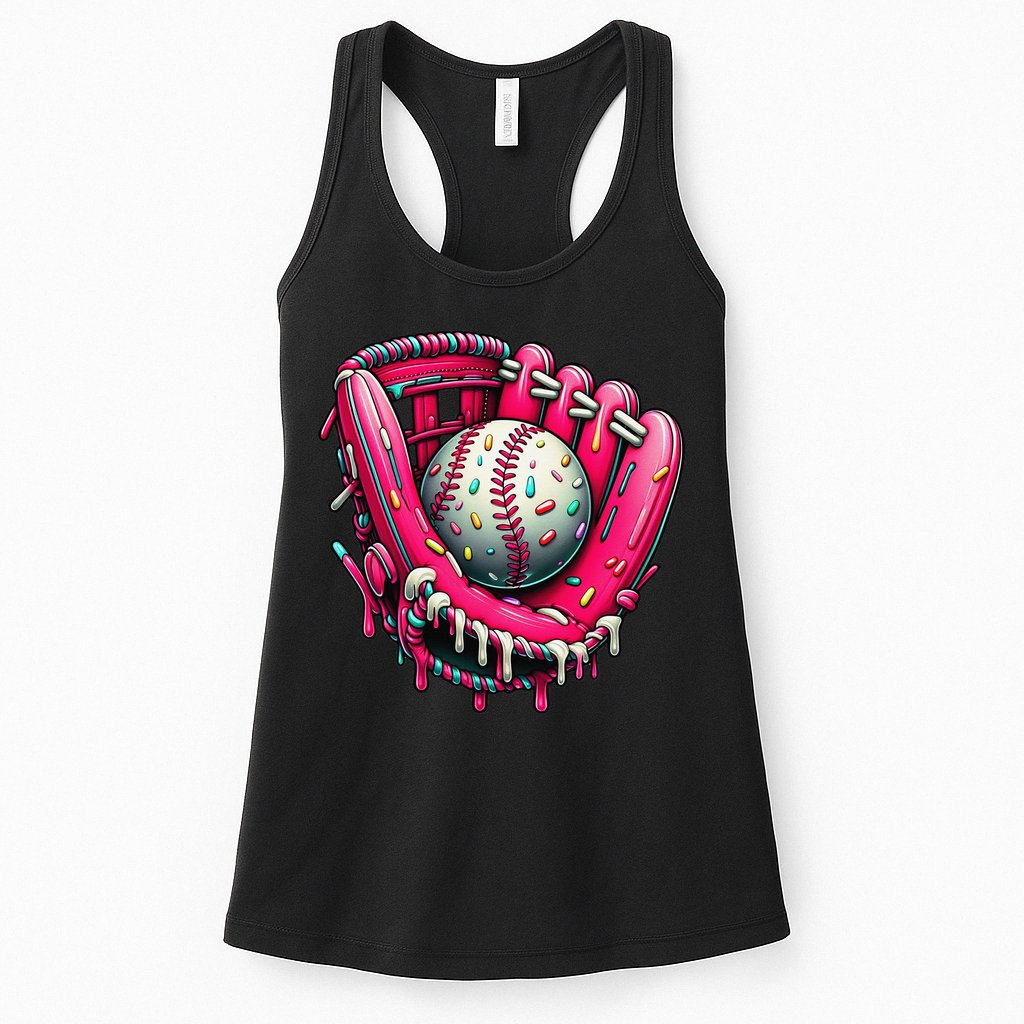 Baseball Cute For Ice Cream Cute Baseball 4 Gift Womens Tank Top