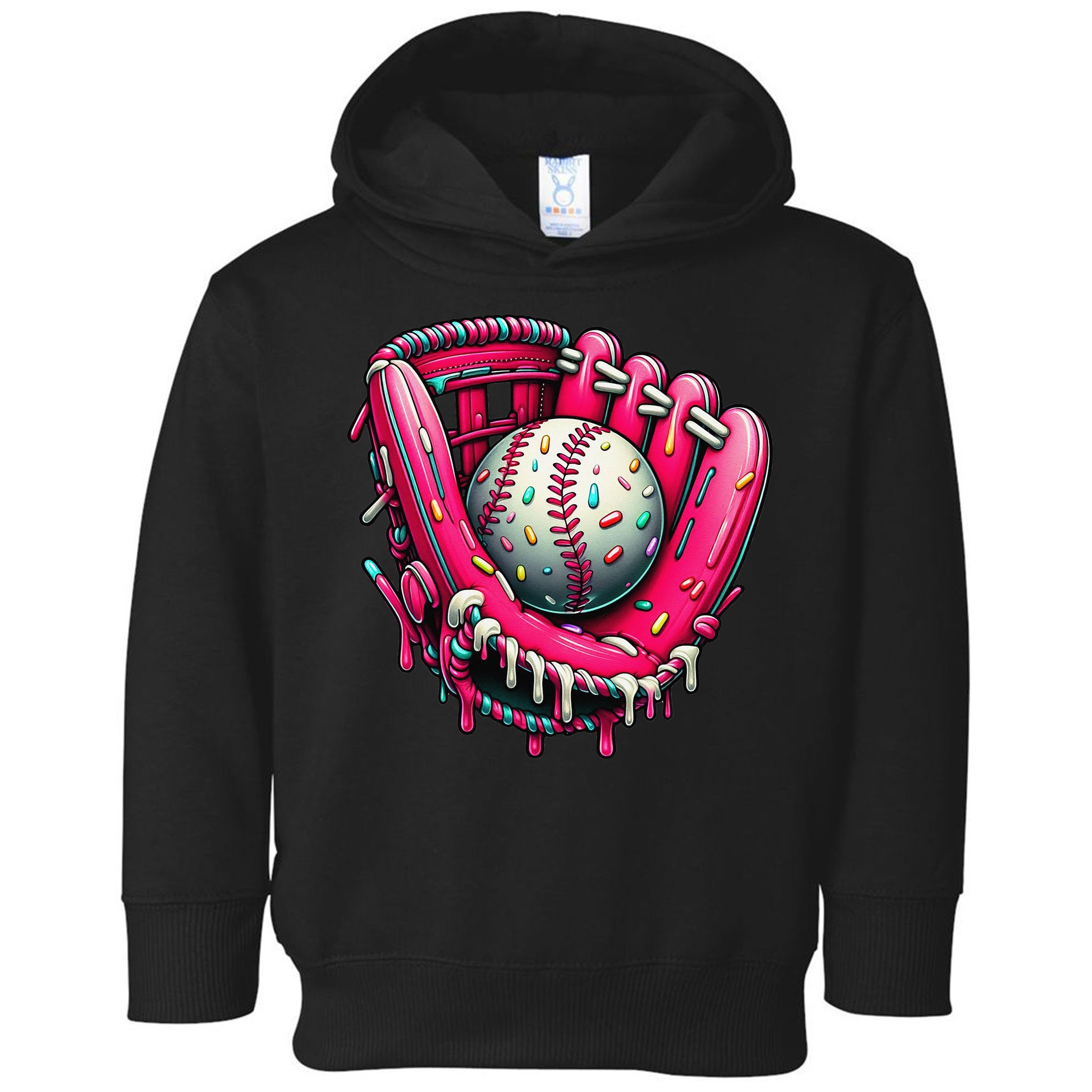 Baseball Cute For Ice Cream Cute Baseball 4 Gift Toddler Hoodie