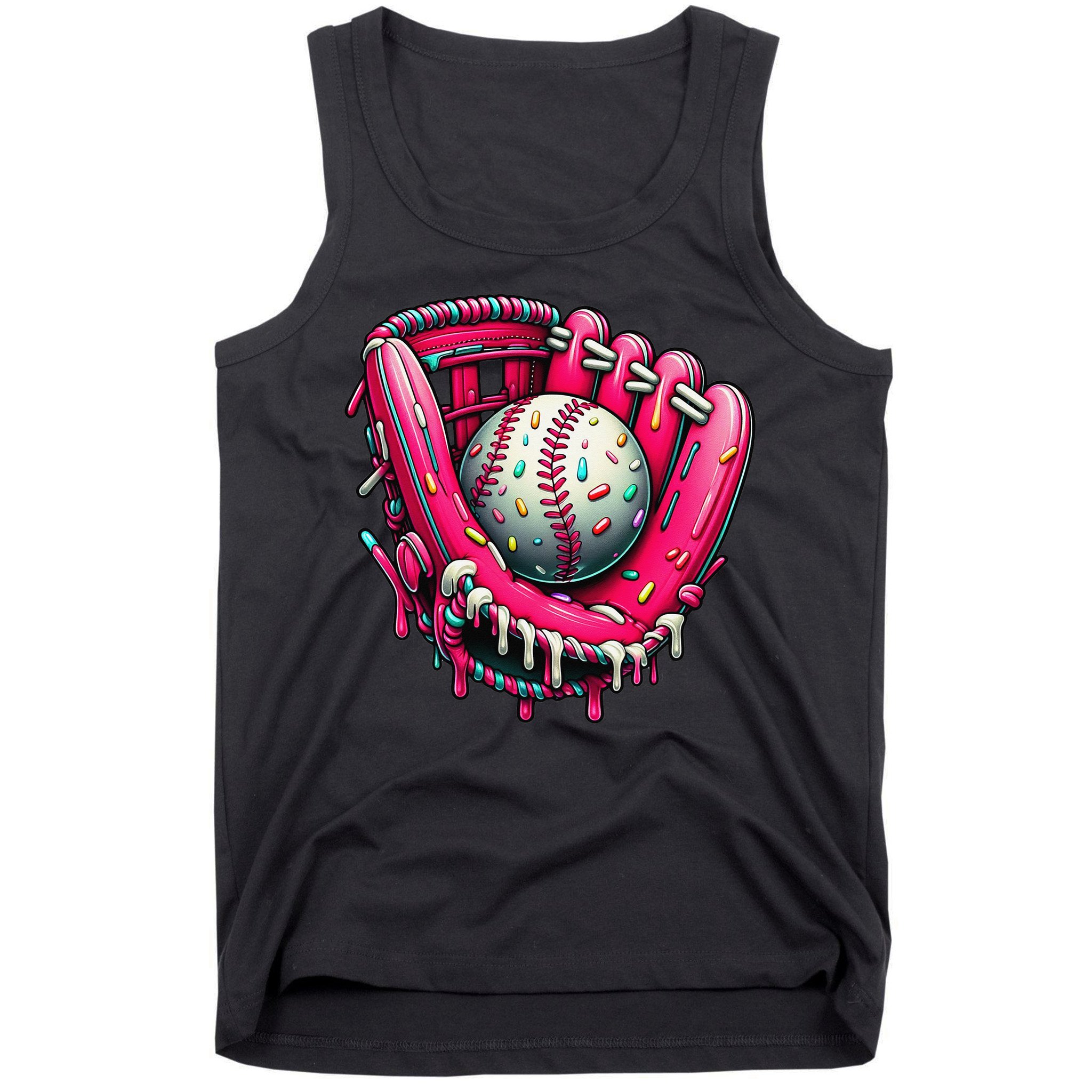 Baseball Cute For Ice Cream Cute Baseball 4 Gift Tank Top