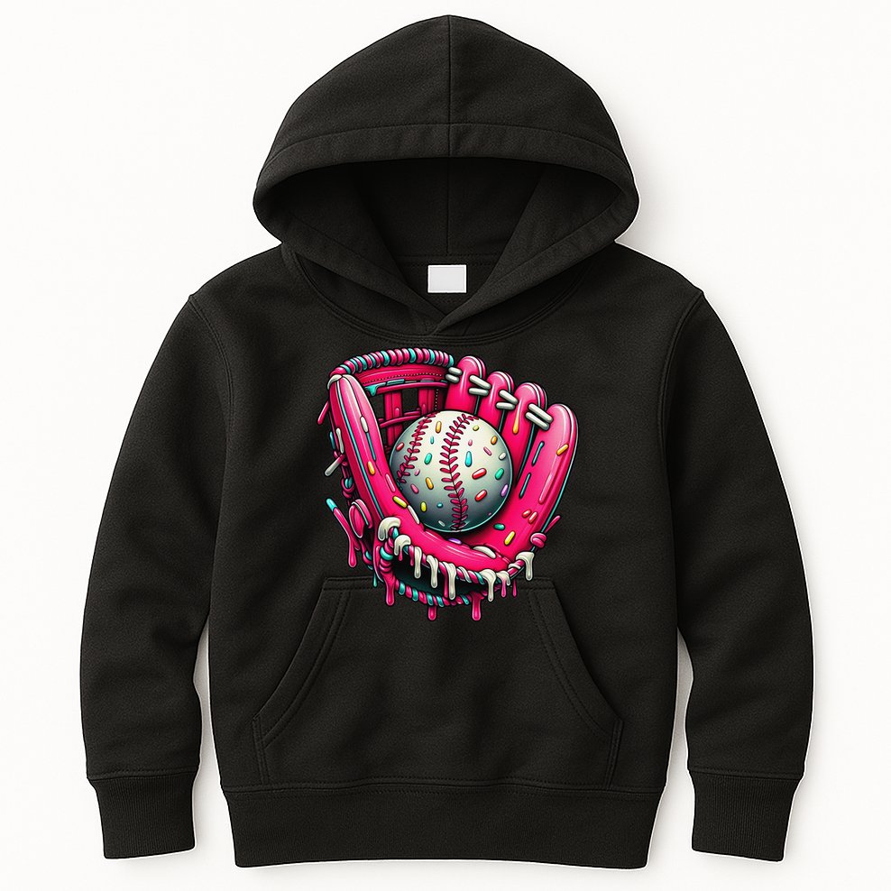 Baseball Cute For Ice Cream Cute Baseball 4 Gift Kids Hoodie