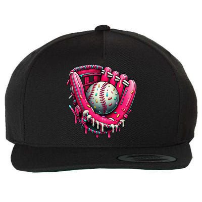 Baseball Cute For Ice Cream Cute Baseball 4 Gift Wool Snapback Cap