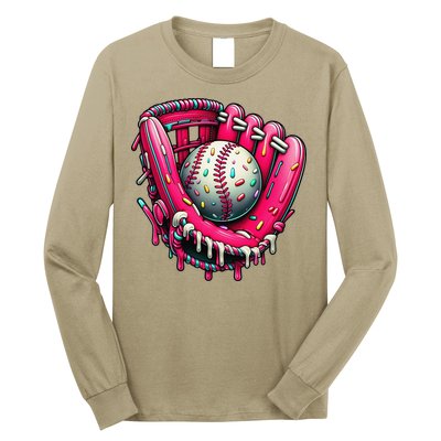 Baseball Cute For Ice Cream Cute Baseball 4 Gift Long Sleeve Shirt