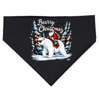 Bearry Christmas Funny Santa Polar Bear Ride Christmas Xmas USA-Made Doggie Bandana