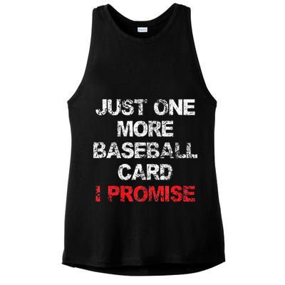 Baseball Card Funny Collector Fun Saying Vintage Ladies PosiCharge Tri-Blend Wicking Tank