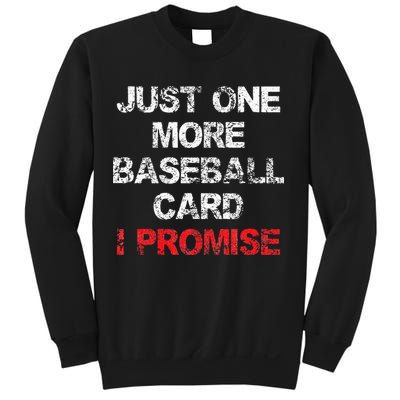 Baseball Card Funny Collector Fun Saying Vintage Sweatshirt