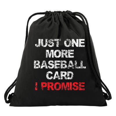 Baseball Card Funny Collector Fun Saying Vintage Drawstring Bag