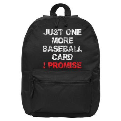 Baseball Card Funny Collector Fun Saying Vintage 16 in Basic Backpack