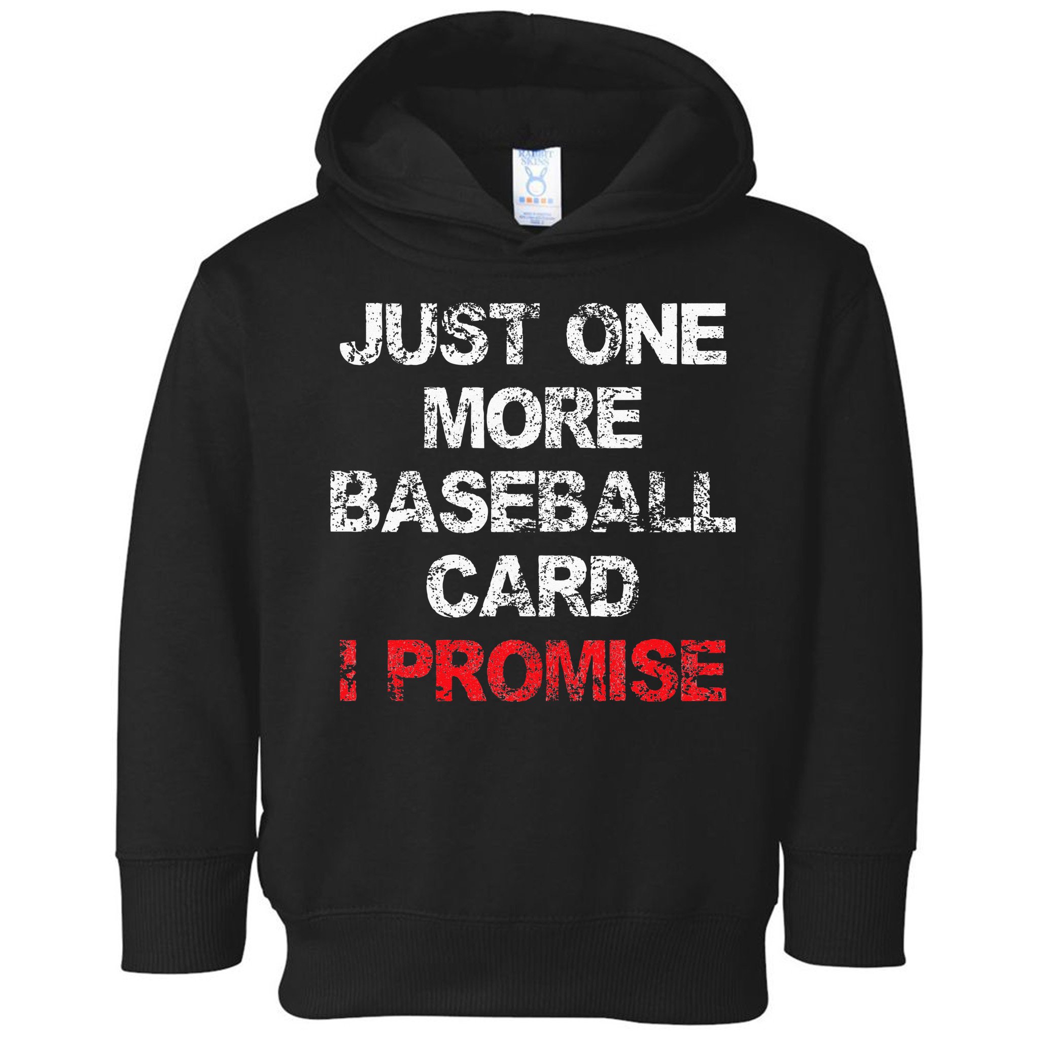 Baseball Card Funny Collector Fun Saying Vintage Toddler Hoodie