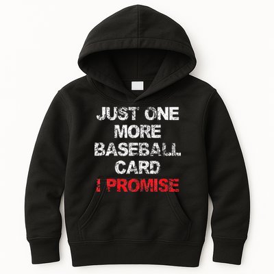 Baseball Card Funny Collector Fun Saying Vintage Kids Hoodie