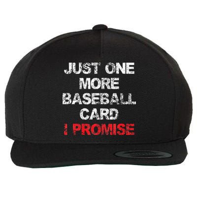 Baseball Card Funny Collector Fun Saying Vintage Wool Snapback Cap