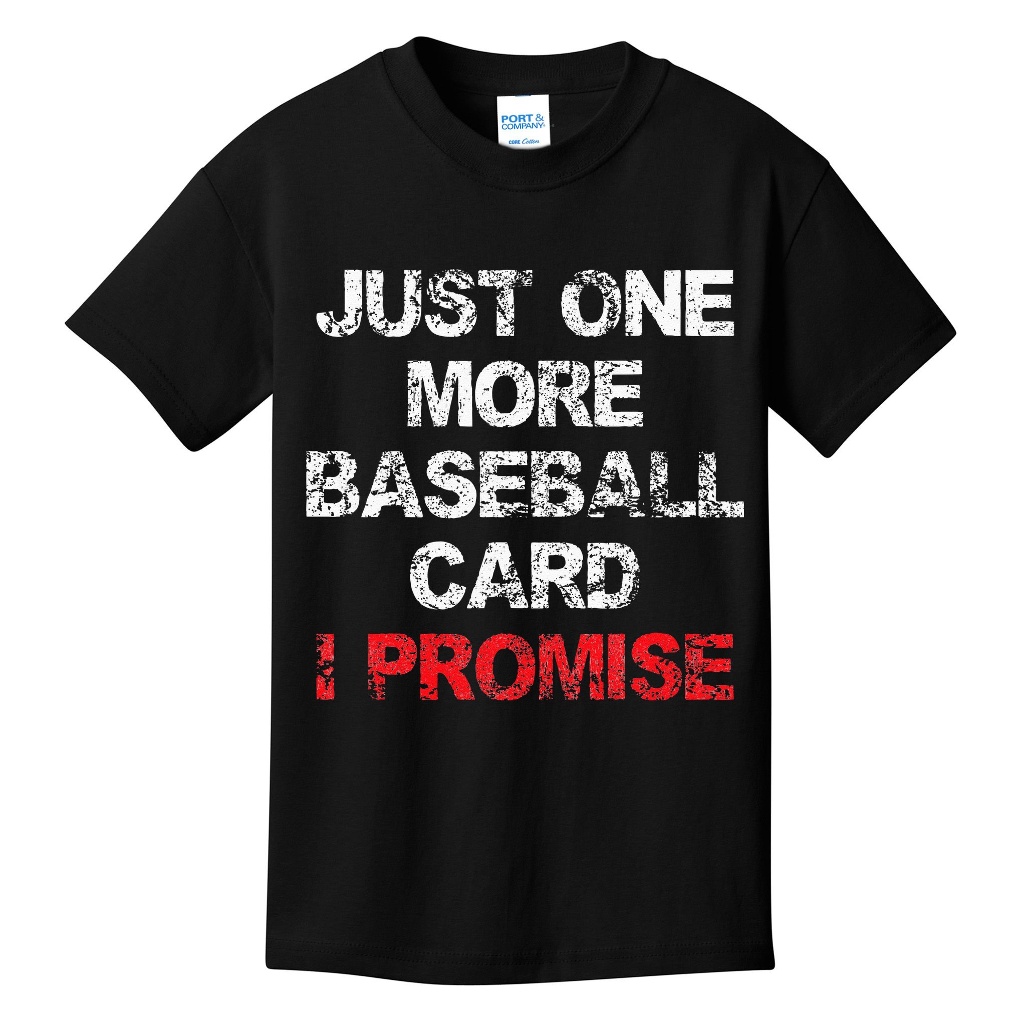 Baseball Card Funny Collector Fun Saying Vintage Kids T-Shirt