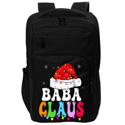 Baba Claus Funny Xmas Family Matching Baba Grandma Christmas Impact Tech Backpack