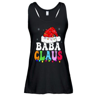 Baba Claus Funny Xmas Family Matching Baba Grandma Christmas Ladies Essential Flowy Tank