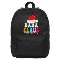 Baba Claus Funny Xmas Family Matching Baba Grandma Christmas 16 in Basic Backpack