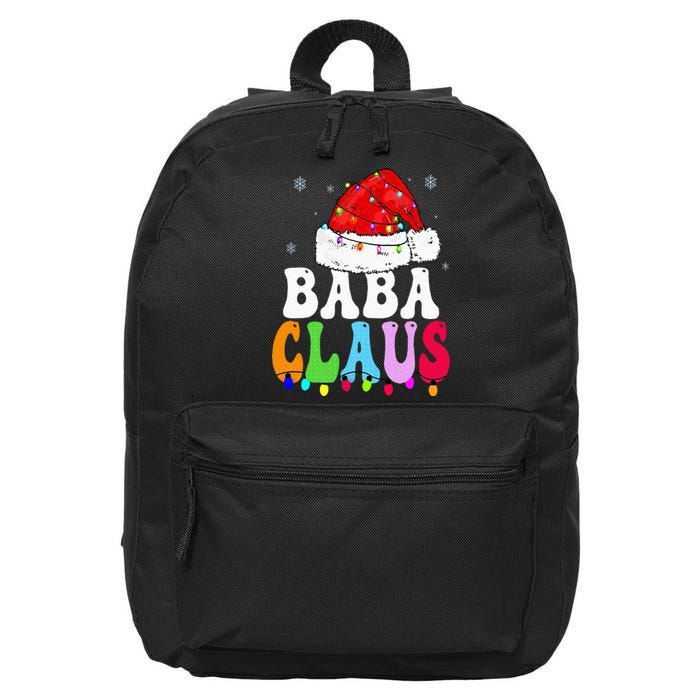 Baba Claus Funny Xmas Family Matching Baba Grandma Christmas 16 in Basic Backpack