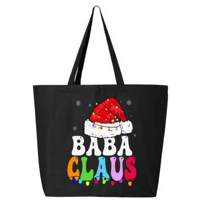 Baba Claus Funny Xmas Family Matching Baba Grandma Christmas 25L Jumbo Tote