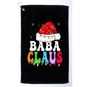 Baba Claus Funny Xmas Family Matching Baba Grandma Christmas Platinum Collection Golf Towel