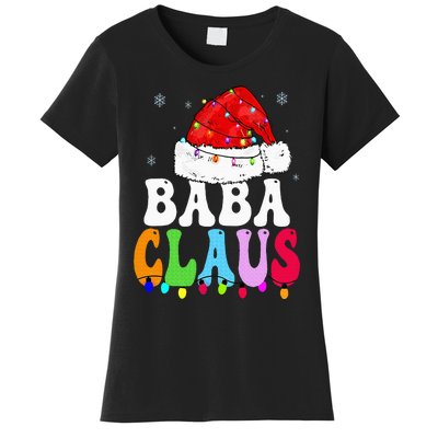 Baba Claus Funny Xmas Family Matching Baba Grandma Christmas Women's T-Shirt